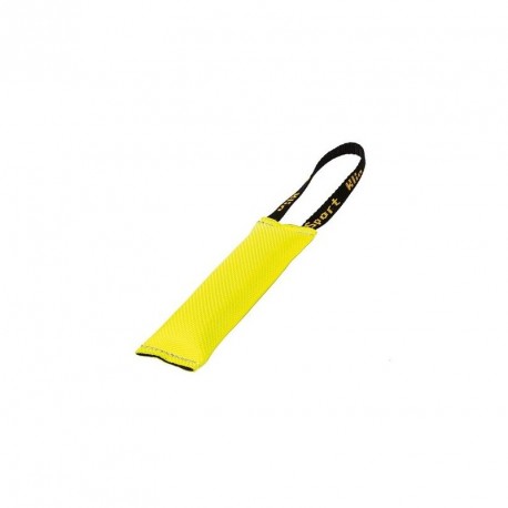 Pešek žlutý z tkané požární hadice pískací 4x18cm